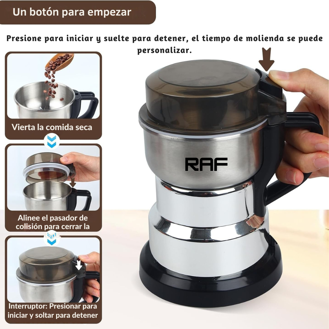 MOLINO ELÉCTRICO DE 600ML RAF® CON MANIJA✅