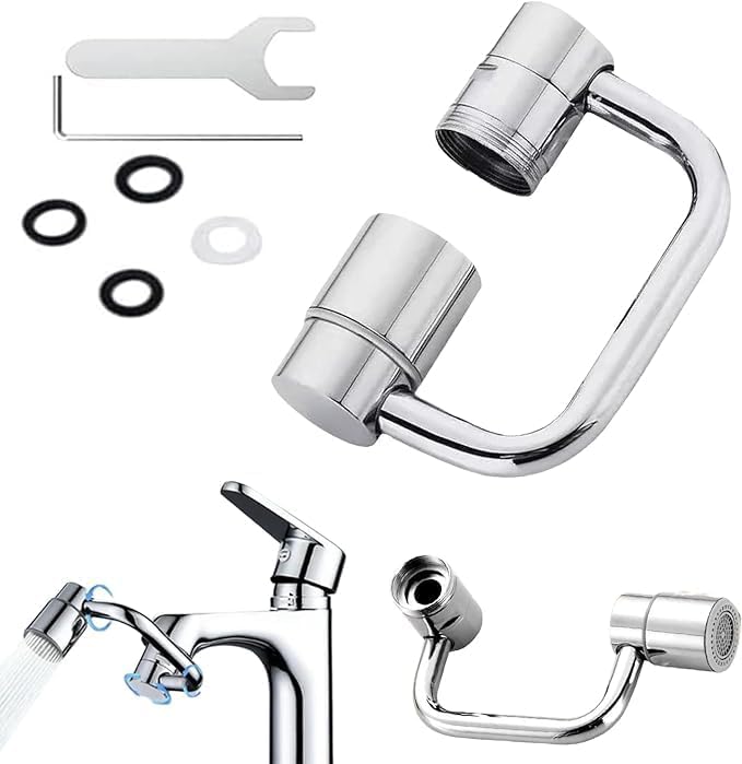 Extensión Flexible de Grifo Universal 1080° | Para Baño y Cocina ✅