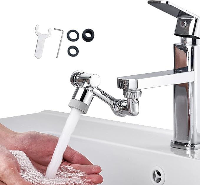 Extensión Flexible de Grifo Universal 1080° | Para Baño y Cocina ✅