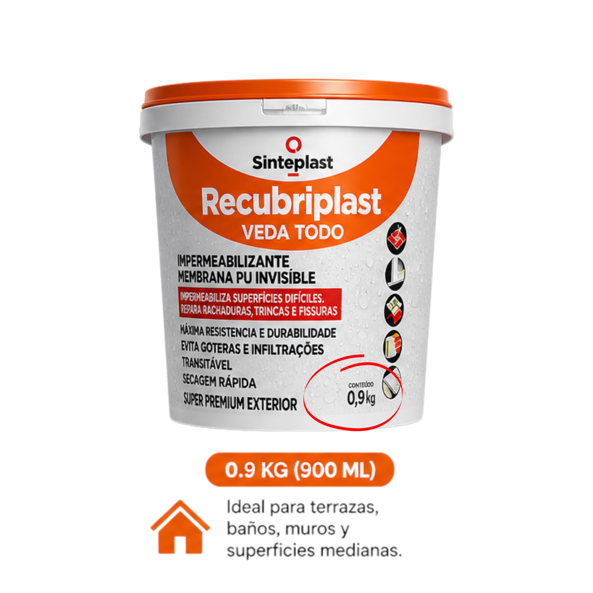 Sellador Impermeabilizante para Humedad, Goteras y Filtraciones - Recubriplast