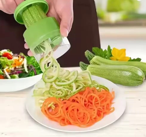 CORTADOR EN ESPIRAL DE FRUTAS Y VERDURAS 3 EN 1 ✅