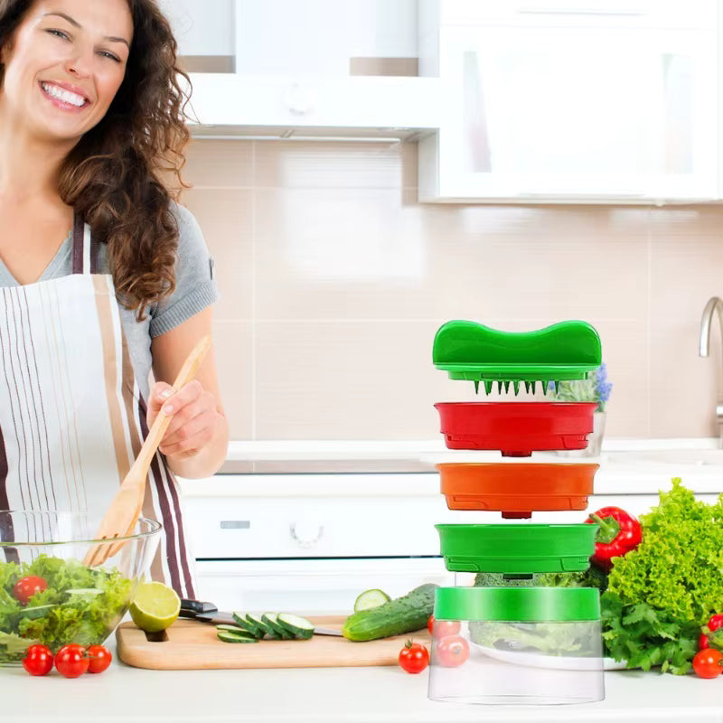 CORTADOR EN ESPIRAL DE FRUTAS Y VERDURAS 3 EN 1 ✅