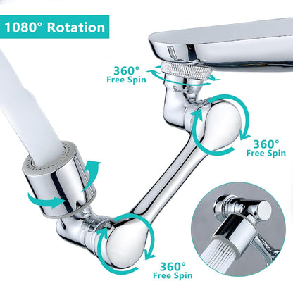 Extensión Flexible de Grifo Universal 1080° | Para Baño y Cocina ✅