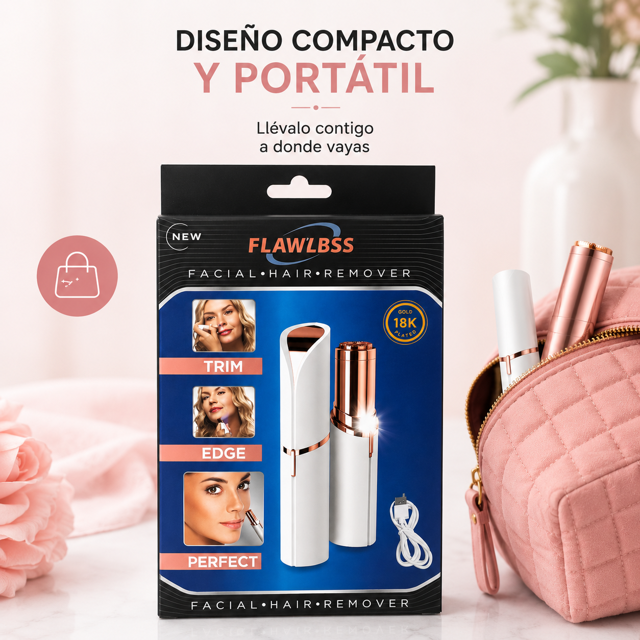 Depilador Facial Recargable - Flawless