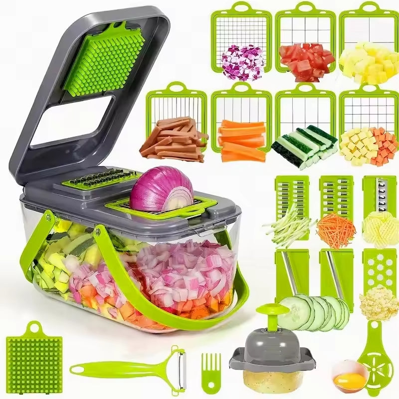 CORTADOR MULTIFUNCION DE ALIMENTOS 22 EN 1 - VEGGIE SLICER ✅